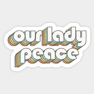 Our Lady Peace / Rainbow Vintage Sticker